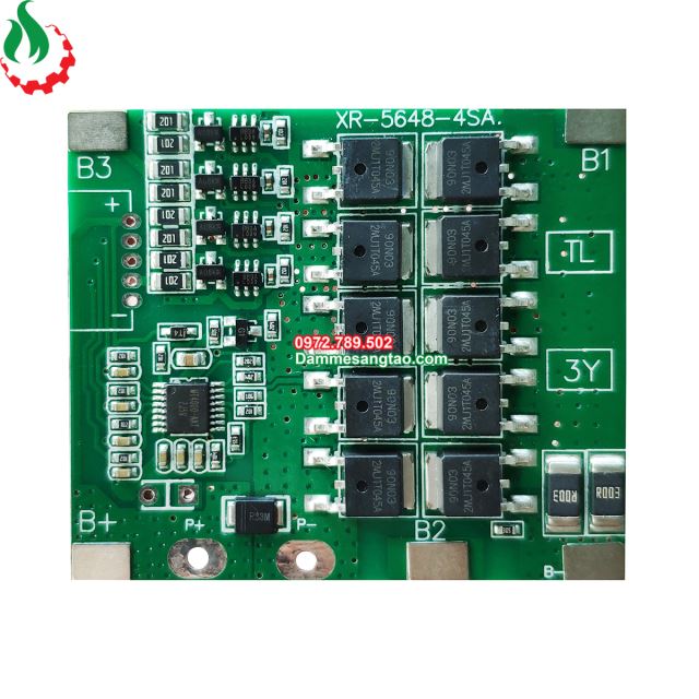 Mạch 4S 14V 30A XR bảo vệ pin Li-ion 3.7V