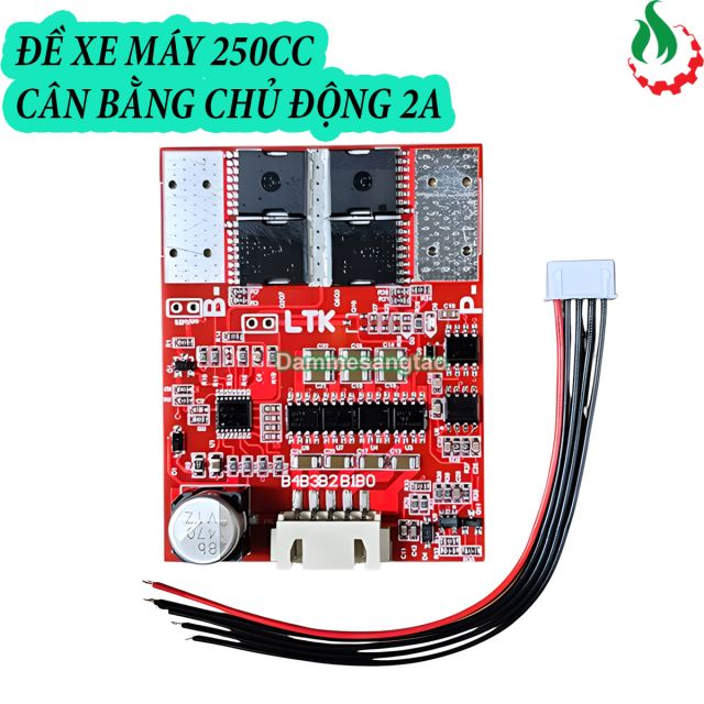 Mạch 4S 700A 12V bảo vệ pin sắt Li-Fe 3.2V cân bằng chủ động 2A (Đề xe máy 250CC)