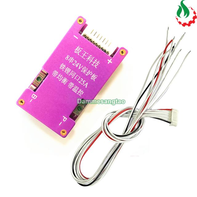 Mạch 8S 25A 24V (29.2V) BW bảo vệ pin Li-Fe 3.2V (Có dây)