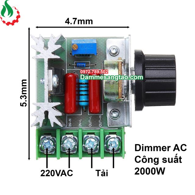 Mạch điều khiển tốc độ động cơ AC 2000W