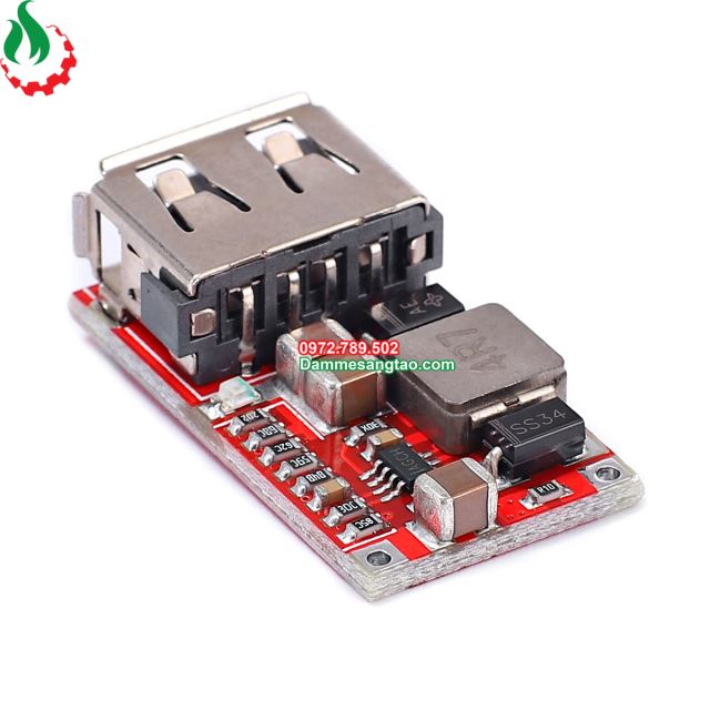Mạch hạ áp đầu vào 6V 24V đầu ra 5V 3A sạc điện thoại