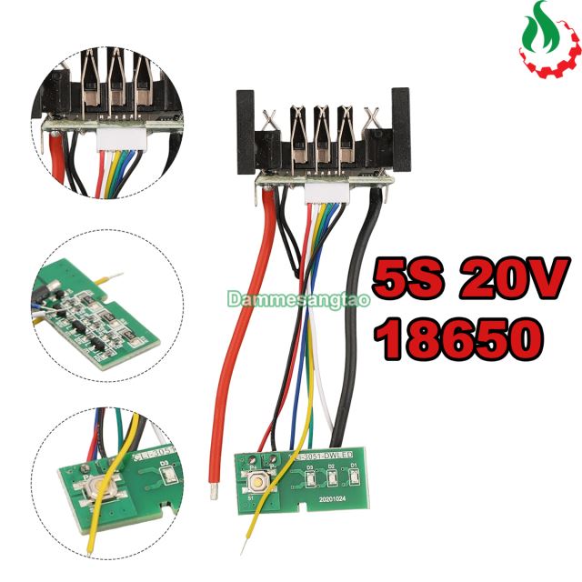 Mạch pin DEWALT 20V 21700 5S nhận sạc zin