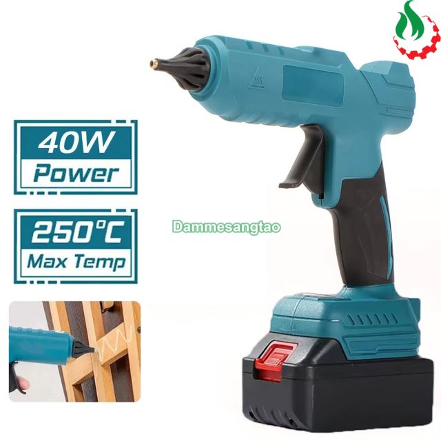 Máy bắn keo nến 18V 65W chân pin phổ thông Makita CHUANW65 (Tặng kèm 2 keo nến)