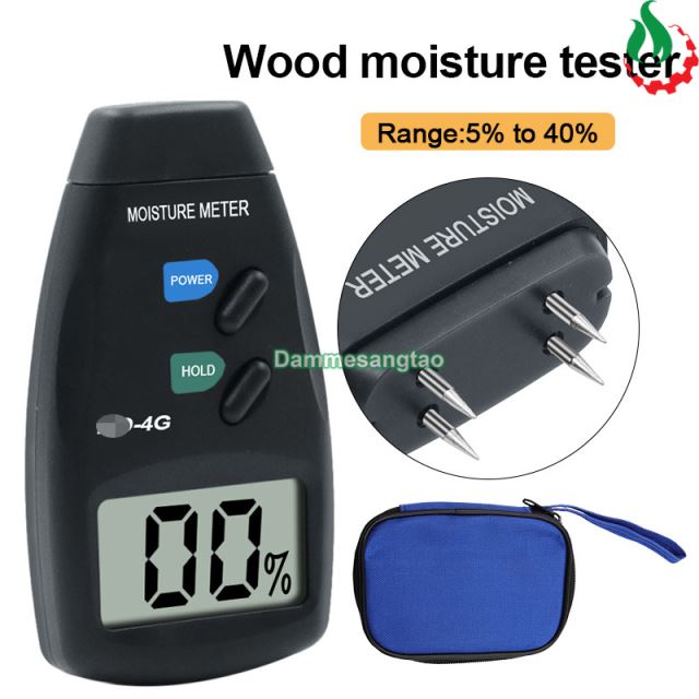 Máy đo độ ẩm gỗ bằng 4 chân kim thép MD-4G