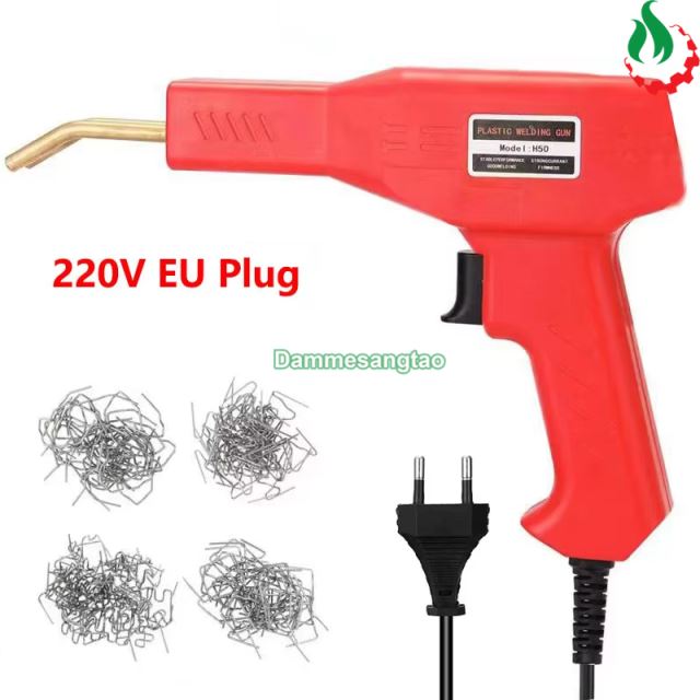 Máy hàn nhựa ô tô xe máy đa năng 50W 220V H50 (Tặng kèm phụ kiện 400 ghim)