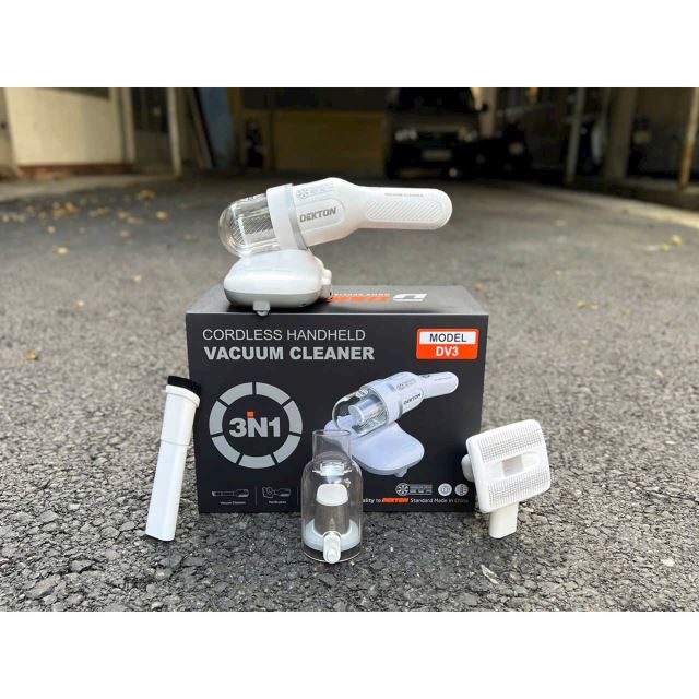 Máy hút bụi mini pin Dekton DV3 65W 3in1 (BH 12 tháng)