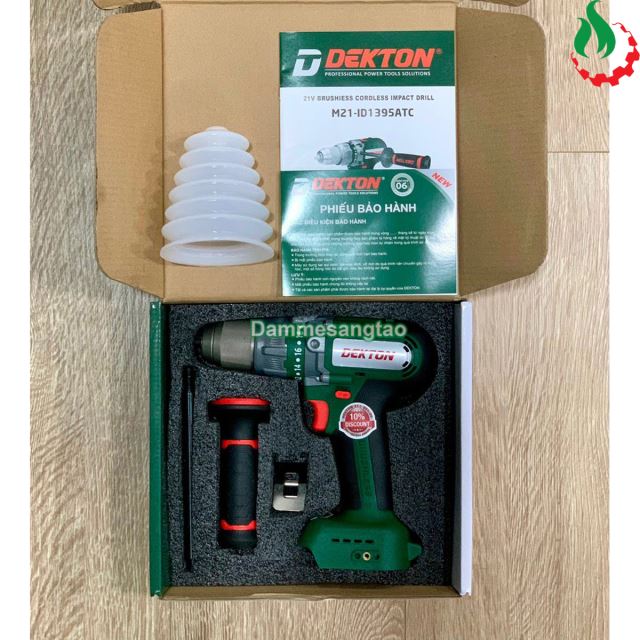 Máy khoan pin 21V Dekton M21-ID1395ATC 95Nm (chống giật cổ tay)