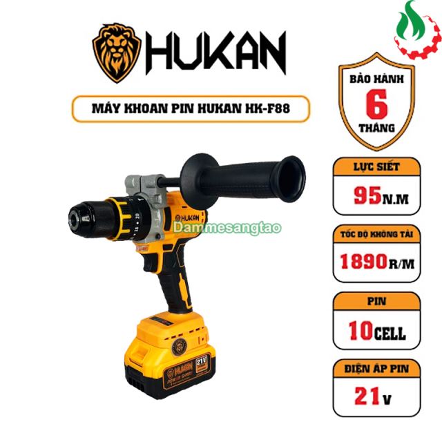 Máy khoan pin 21V HUKAN HK-F88 95Nm