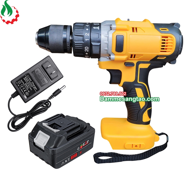 Máy khoan pin 3 chức năng 18V Lực 80Nm