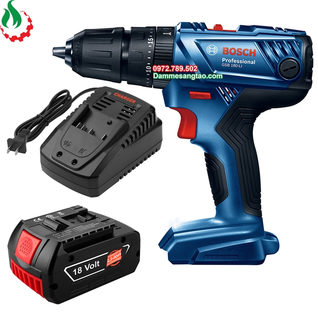 Máy khoan pin 3 chức năng Bosch GSB 180-LI