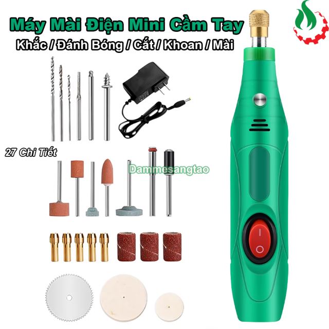 Máy mài điện mini đa năng 12V 13W 27 chi tiết