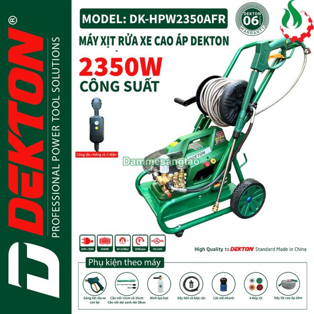 Máy Rửa Xe Chỉnh Áp DEKTON DK-HPW23350AFR