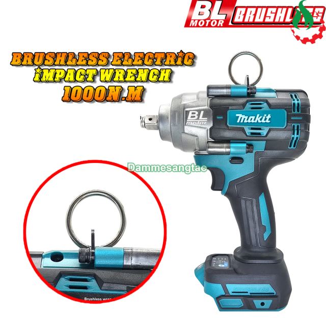 Máy siết bulong pin 18V Makita không chổi than 1000Nm (Mẫu 2)