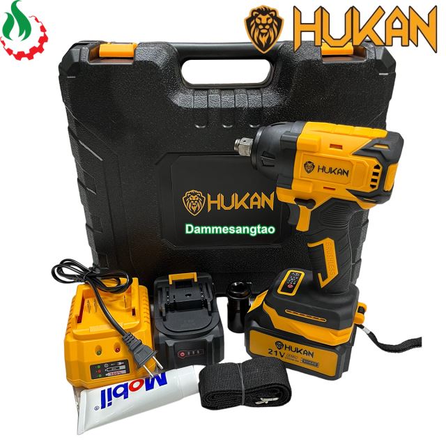 Máy siết bulong pin 21V HUKAN HK-IW520G 520Nm