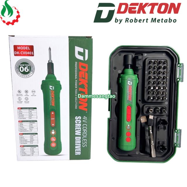 Máy vặn vít pin 4V DEKTON DK-CV0401 (Dò điện âm tường)