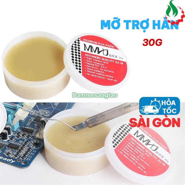 Mỡ trợ hàn chì cao cấp siêu dính hỗ trợ hàn mạch hộp 30g