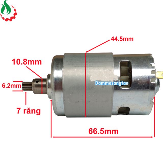 Motor 18v 775 trục tròn công suất cao