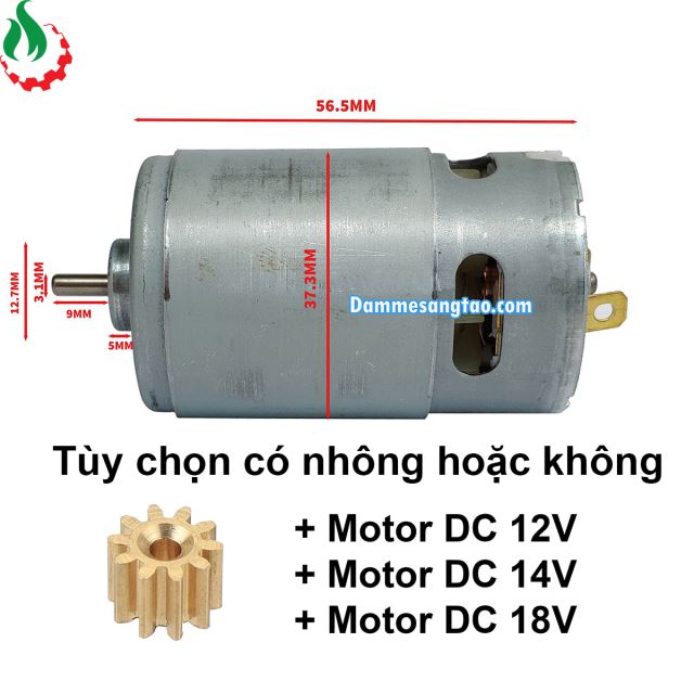 Motor DC RS 550 công suất cao