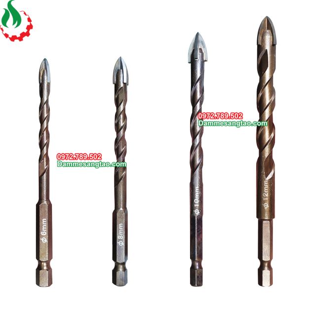 Mũi khoan đa năng 4 cạnh chuôi lục giác