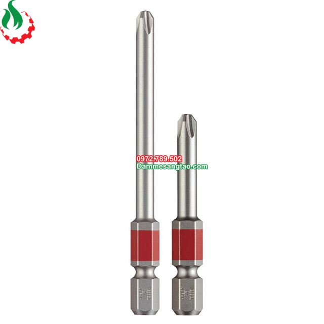 Mũi vít 4 cạnh phủ crom chuôi lục giác Vessel