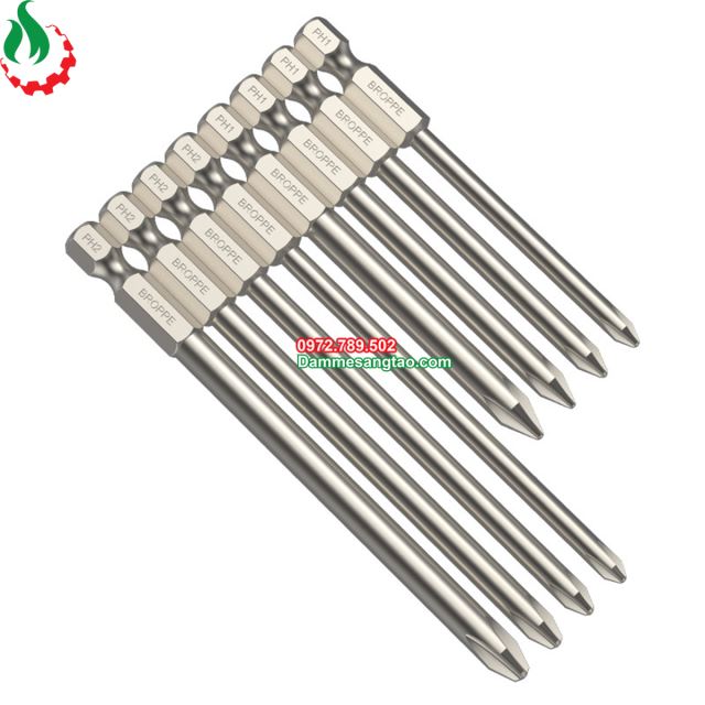 Mũi vít 4 cạnh chuôi lục giác Broppe