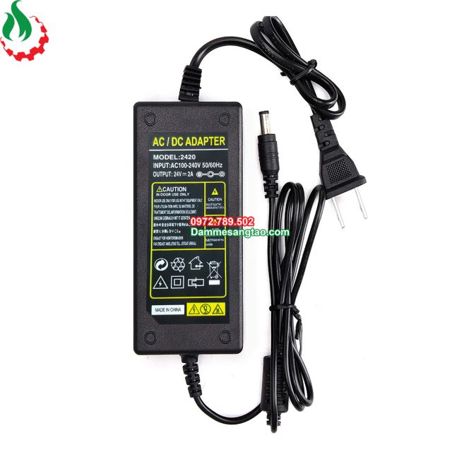 Nguồn 24V 2A Jack Dc 5.5 x 2.5mm