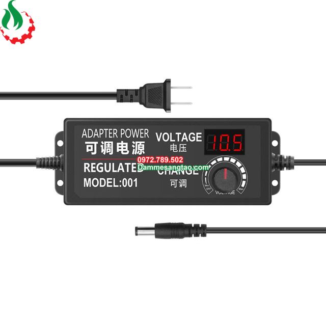 Nguồn đa năng chỉnh vôn DC 3-24V có led hiển thị