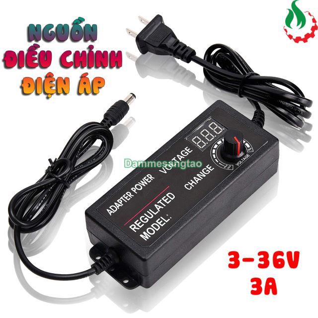 Nguồn đa năng chỉnh vôn DC 3-36V có LED hiển thị