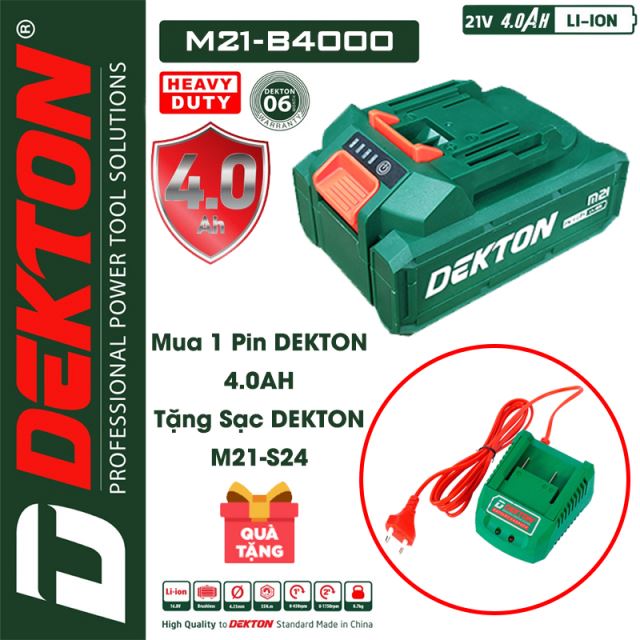 Pin Dekton 21V M21-B4000 chân pin Makita