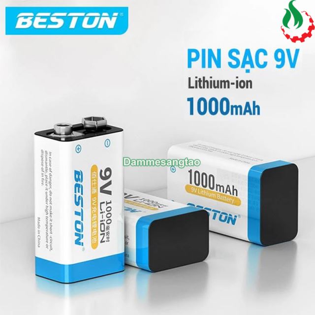 Pin sạc Beston 9V Li-on dung lượng 1000mah