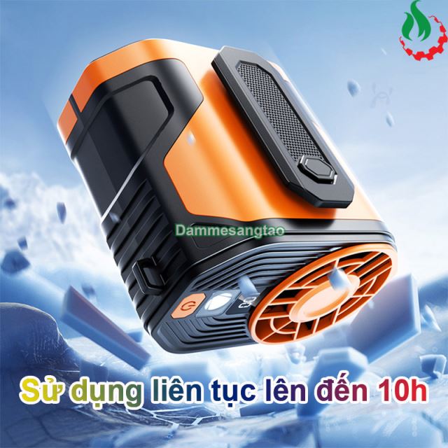 Quạt mini đeo thắt lưng F83 10W pin 5000mAh (10 tốc độ gió)