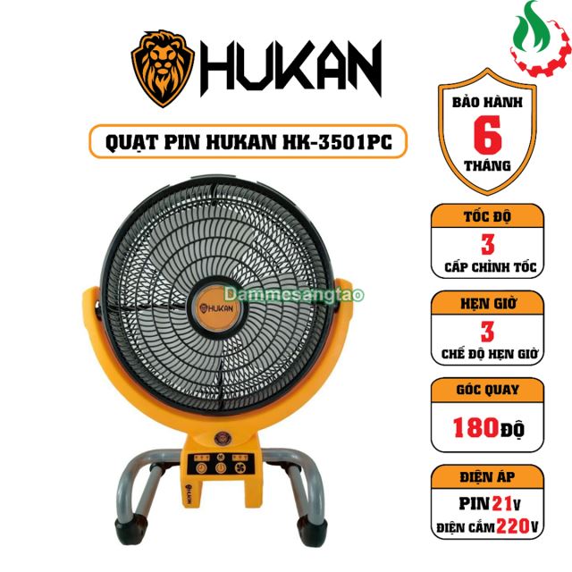 Quạt pin 21V Hukan HK-CRF3501PC