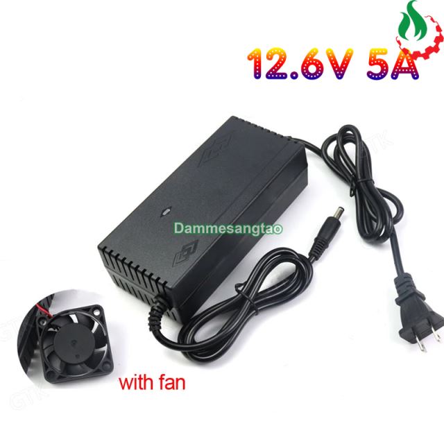 Sạc 3S 12.6V 5A dùng cho pin Li-ion 3.7V có quạt