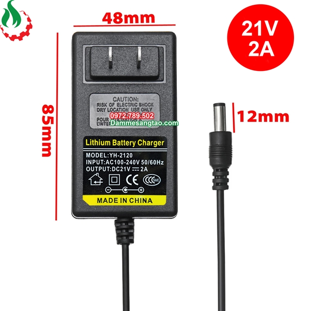 Sạc 5S 21V 2A dùng cho pin Li-ion 3.7V
