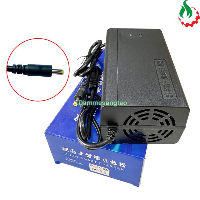 Sạc 7S 29.4V 10A dùng cho pin Li-ion 3.7V (Có quạt)