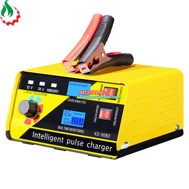 Sạc acquy 12V 24V tự động 4AH - 400AH 260W (Có chế độ sạc pin Li-ion 12.6V)