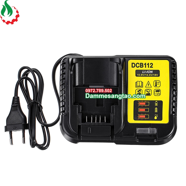 Sạc Pin Dewalt DCB112 14V 18V Li-ion 3.7V nhận mạch zin