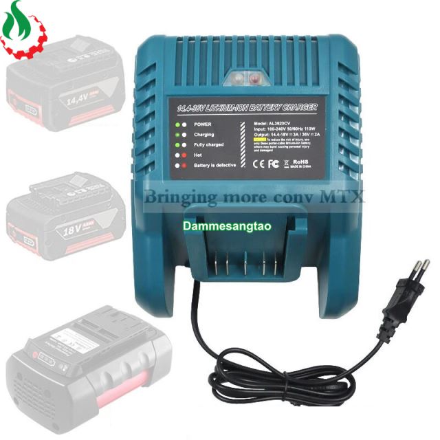 Sạc pin Bosch 14V-36V Li-ion 3.7V nhận mạch zin (AL3620CV)