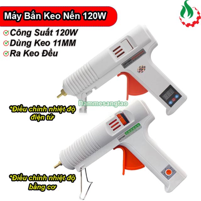 Súng bắn keo nến 11mm 120W chỉnh nhiệt độ 110-220 độ C