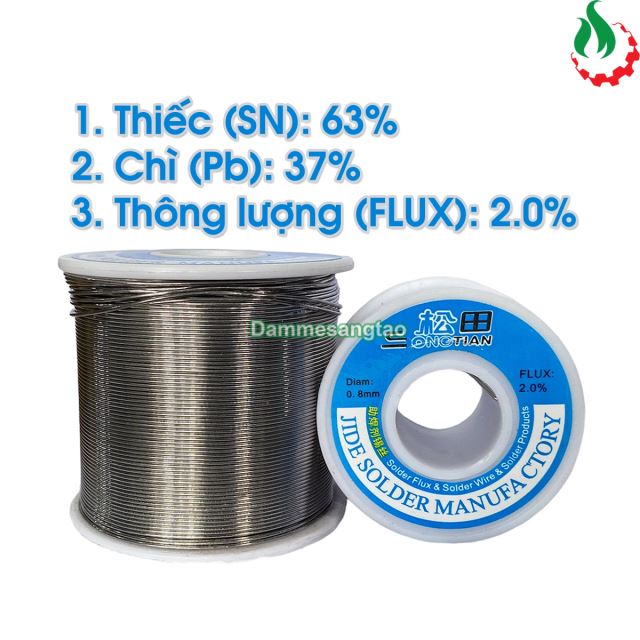 Thiếc hàn chì SN63% nhẹ lửa