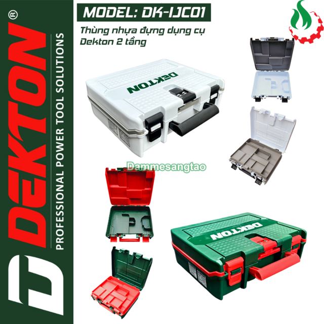 Thùng nhựa đựng dụng cụ Dekton DK-IJC01 (2 tầng)