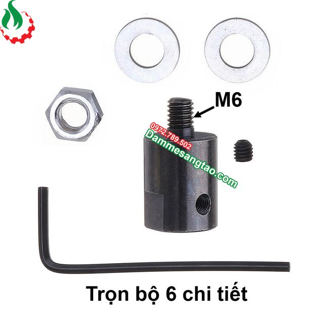 Trục giữ đĩa cắt M6 cho motor
