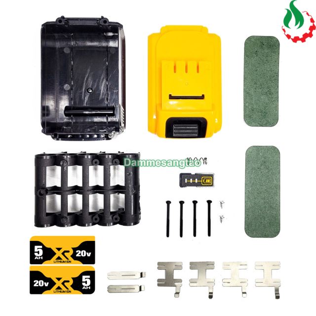 Vỏ pin Dewalt 20V trung quốc 18650 có báo pin