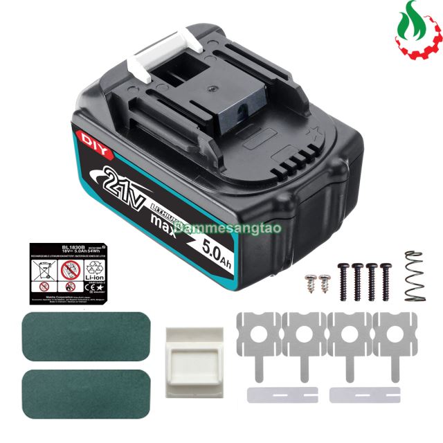 Vỏ pin makita 18V lỗ sạc adapter không có báo pin